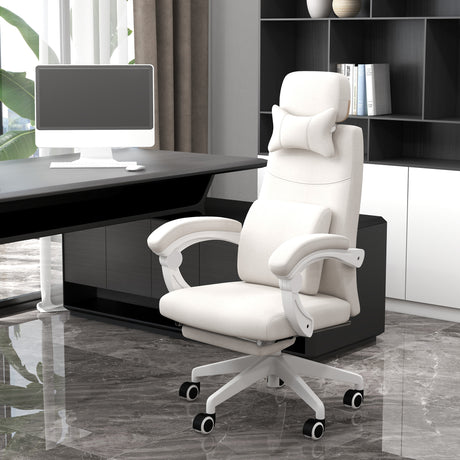 Polyester Fabric Home And Office Chair 62cm Wide High Back - Velmora