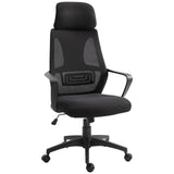 Polyester Fabric Home And Office Chair 64cm Wide High Back - Velmora