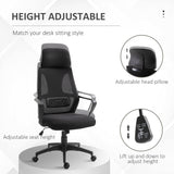 Polyester Fabric Home And Office Chair 64cm Wide High Back - Velmora