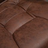 Polyester Fabric Home And Office Chair 65cm Wide With Footrest - Velmora