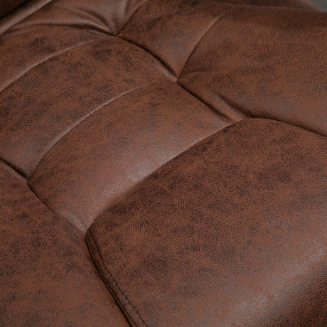 Polyester Fabric Home And Office Chair 65cm Wide With Footrest - Velmora