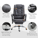 Polyester Fabric Home And Office Chair 65cm Wide With Footrest - Velmora