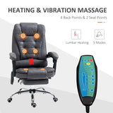 Polyester Fabric Home And Office Chair 65cm Wide With Footrest - Velmora