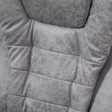 Polyester Fabric Home And Office Chair 65cm Wide With Footrest - Velmora