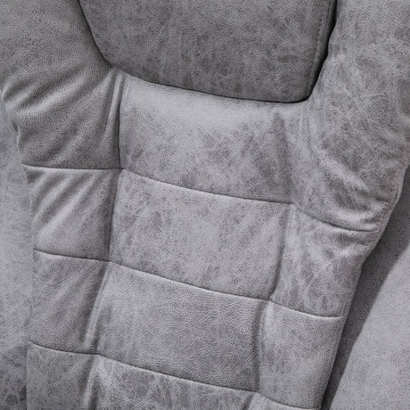 Polyester Fabric Home And Office Chair 65cm Wide With Footrest - Velmora