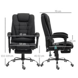 Polyester Fabric Home And Office Chair 65cm Wide With Footrest - Velmora