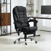 Polyester Fabric Home And Office Chair 65cm Wide With Footrest - Velmora