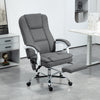 Polyester Fabric Home And Office Chair 66cm Wide With Footrest - Velmora