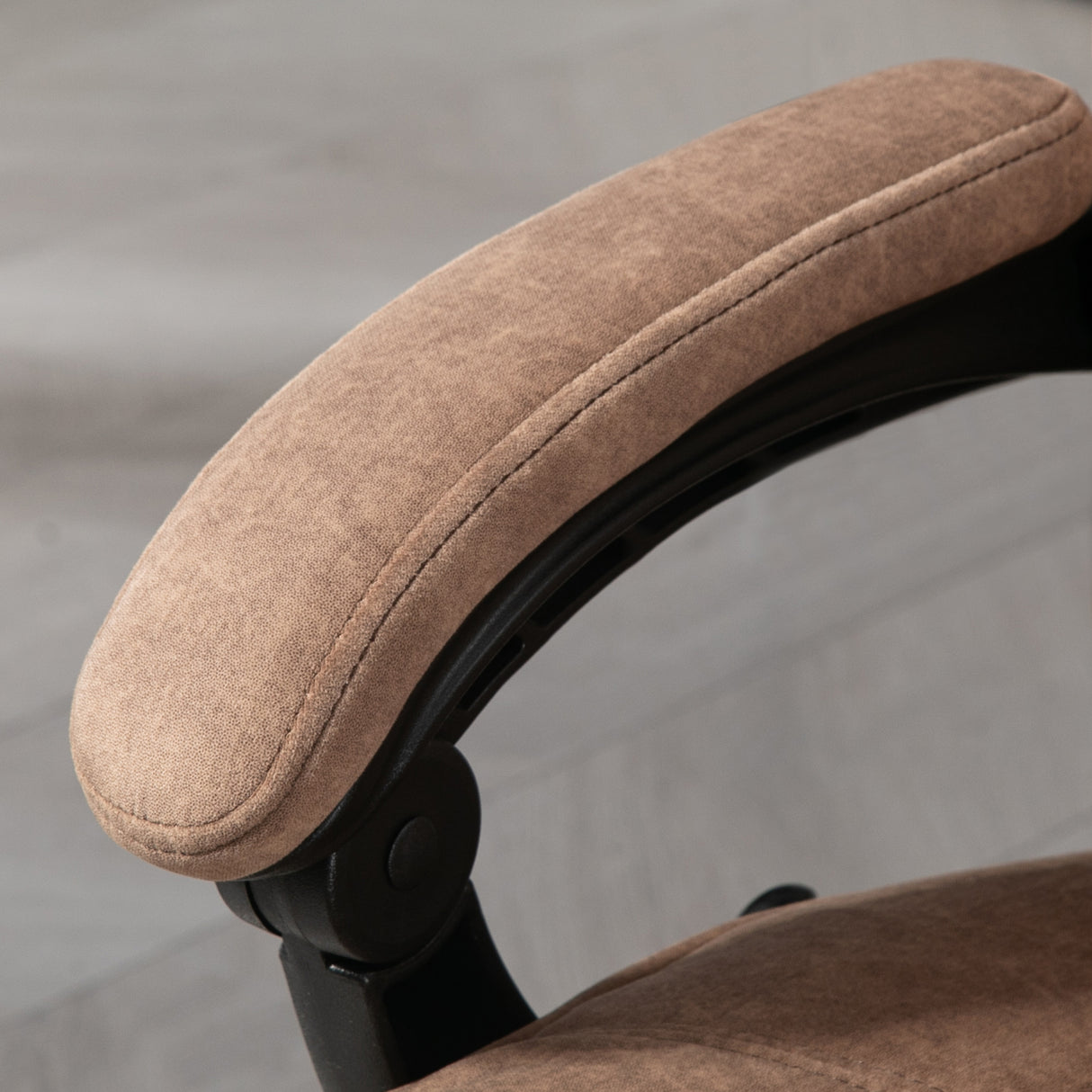 Polyester Fabric Home And Office Chair 67cm Wide With Footrest - Velmora