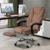 Polyester Fabric Home And Office Chair 67cm Wide With Footrest - Velmora