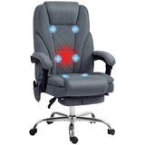 Polyester Fabric Home And Office Chair 67cm Wide With Footrest - Velmora