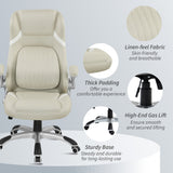 Polyester Fabric Home And Office Chair 68cm Wide High Back - Velmora