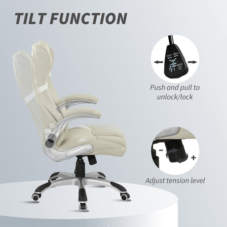 Polyester Fabric Home And Office Chair 68cm Wide High Back - Velmora