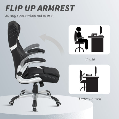 Polyester Fabric Home And Office Chair 68cm Wide High Back - Velmora