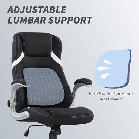 Polyester Fabric Home And Office Chair 68cm Wide High Back - Velmora