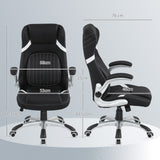 Polyester Fabric Home And Office Chair 68cm Wide High Back - Velmora