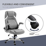 Polyester Fabric Home And Office Chair 68cm Wide High Back - Velmora