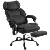 Polyester Fabric Home And Office Chair 70cm Wide With Footrest - Velmora