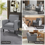 Polyester Fabric Occasional Armchair 66cm Wide - Velmora