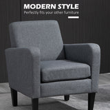 Polyester Fabric Occasional Armchair 66cm Wide - Velmora