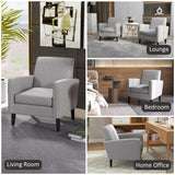Polyester Fabric Occasional Armchair 66cm Wide - Velmora
