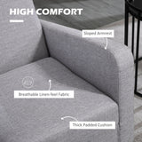 Polyester Fabric Occasional Armchair 66cm Wide - Velmora