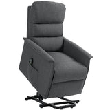 Polyester Fabric Recliner Chair 66cm Wide With Footrest - Velmora