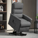Polyester Fabric Recliner Chair 66cm Wide With Footrest - Velmora