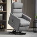 Polyester Fabric Recliner Chair 66cm Wide With Footrest - Velmora