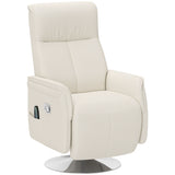 Polyester Fabric Recliner Chair 68.5cm Wide With Footrest - Velmora