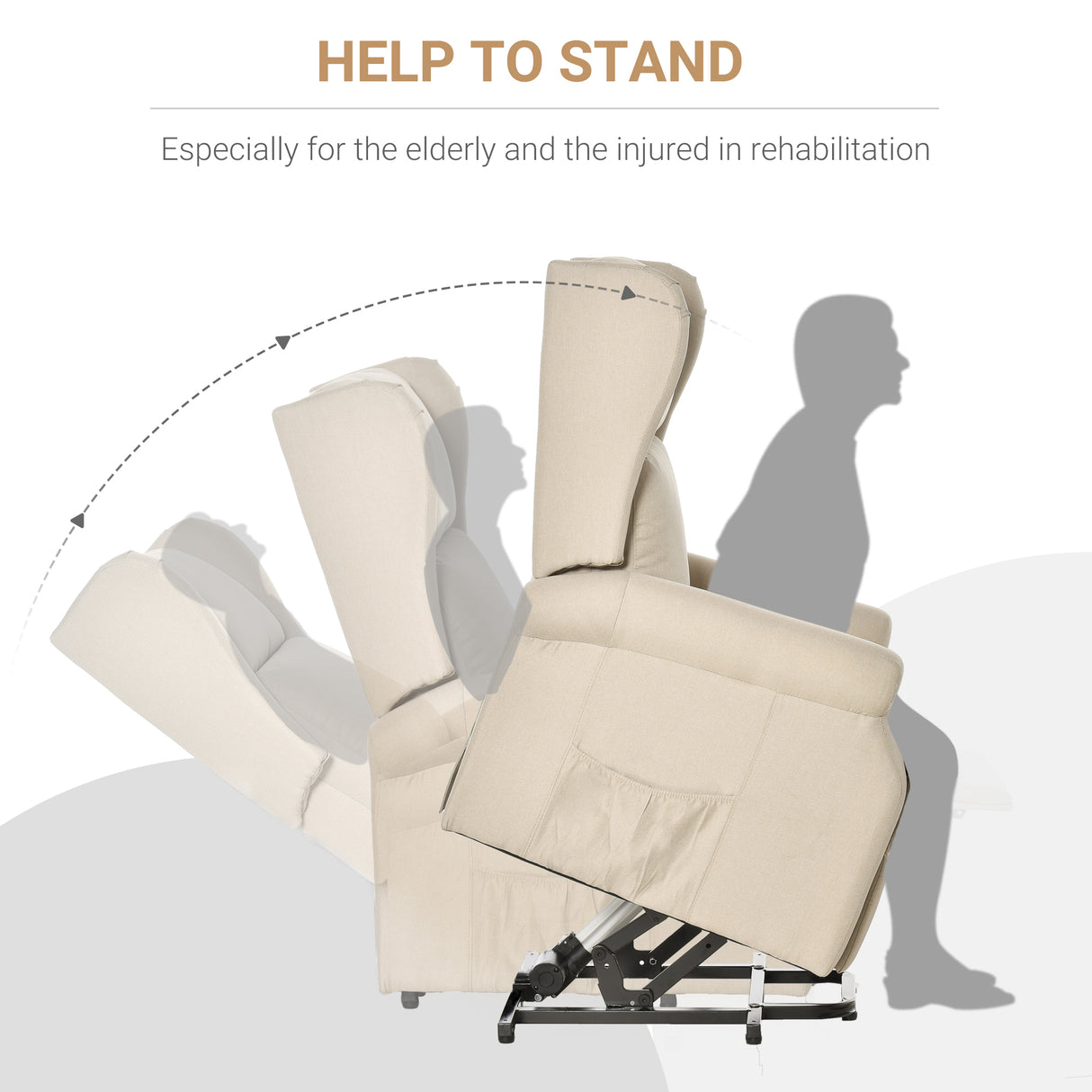 Polyester Fabric Recliner Chair 72.5cm Wide With Footrest - Velmora