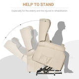 Polyester Fabric Recliner Chair 72.5cm Wide With Footrest - Velmora