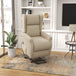Polyester Fabric Recliner Chair 72.5cm Wide With Footrest - Velmora