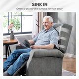 Polyester Fabric Recliner Chair 72.5cm Wide With Footrest - Velmora