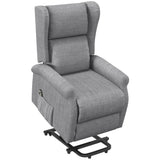 Polyester Fabric Recliner Chair 72.5cm Wide With Footrest - Velmora