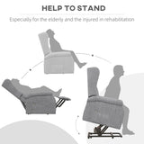 Polyester Fabric Recliner Chair 72.5cm Wide With Footrest - Velmora