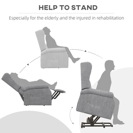 Polyester Fabric Recliner Chair 72.5cm Wide With Footrest - Velmora