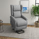 Polyester Fabric Recliner Chair 72.5cm Wide With Footrest - Velmora