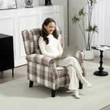 Polyester Fabric Recliner Chair 77cm Wide With Footrest - Velmora