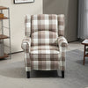 Polyester Fabric Recliner Chair 77cm Wide With Footrest - Velmora