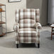 Polyester Fabric Recliner Chair 77cm Wide With Footrest - Velmora
