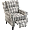 Polyester Fabric Recliner Chair 77cm Wide With Footrest - Velmora