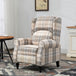 Polyester Fabric Recliner Chair 77cm Wide With Footrest - Velmora