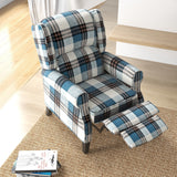 Polyester Fabric Recliner Chair 77cm Wide With Footrest - Velmora