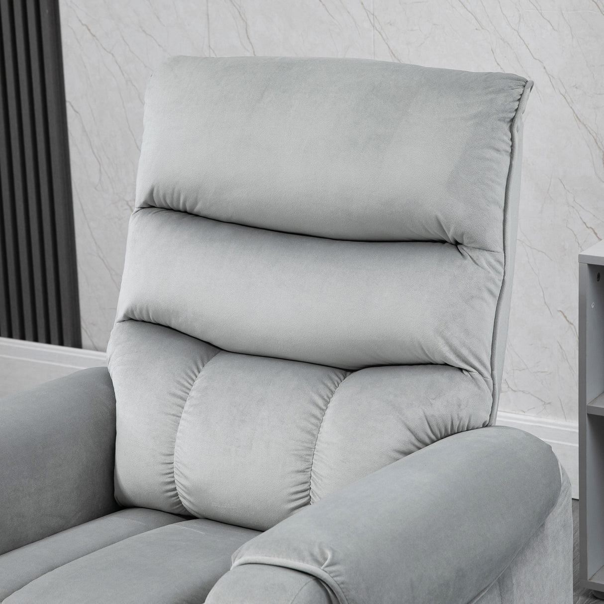Polyester Fabric Recliner Chair 79cm Wide - Velmora