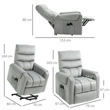 Polyester Fabric Recliner Chair 79cm Wide - Velmora