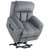 Polyester Fabric Recliner Chair 97cm Wide With Footrest - Velmora