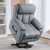 Polyester Fabric Recliner Chair 97cm Wide With Footrest - Velmora