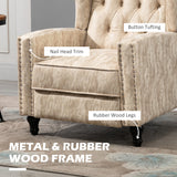 Polyester Fabric Reclining Armchair 73cm Wide - Velmora