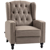 Polyester Fabric Reclining Armchair 73cm Wide - Velmora